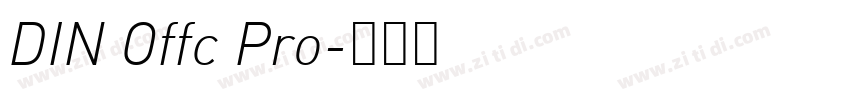 DIN Offc Pro字体转换